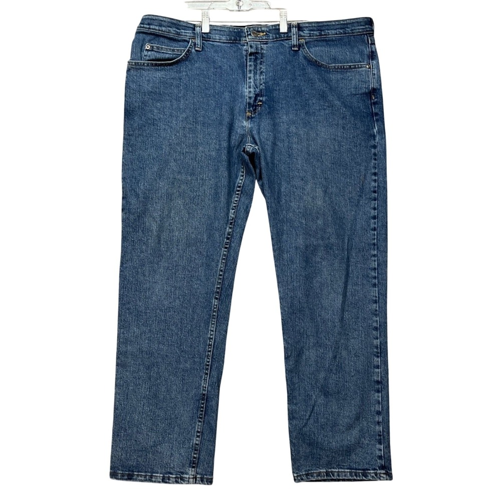 Lee Riders Motion Stretch Jean Men 40x30 Medium Wash 5 Pocket Straight Leg Denim